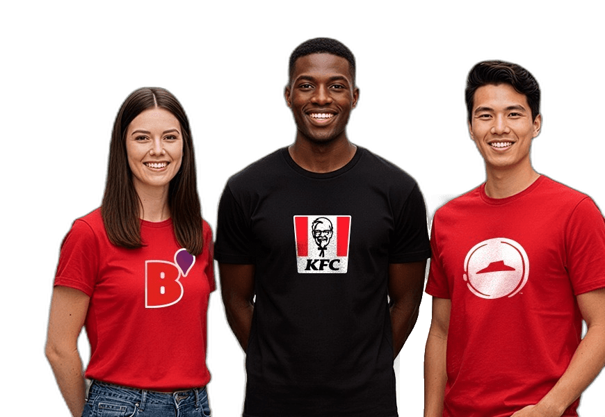 Colaboradores das marcas Bob's, KFC e Pizza Hut